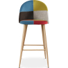 Buy Patchwork Upholstered Stool - Scandinavian Style - Evelyne Multicolour 59944 - prices