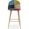 Patchwork Upholstered Stool - Scandinavian Style - Evelyne image 7