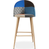 Buy Patchwork Upholstered Stool - Scandinavian Style - Evelyne Multicolour 59946 - in the UK