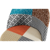 Buy Patchwork Upholstered Stool - Scandinavian Style - Patty Multicolour 59948 home delivery