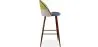 Patchwork Upholstered Stool - Scandinavian Style - Simona image 7