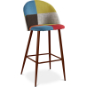 Buy Patchwork Upholstered Stool - Scandinavian Style - Simona Multicolour 59949 - prices