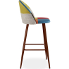Buy Patchwork Upholstered Stool - Scandinavian Style - Simona Multicolour 59949 at Privatefloor