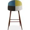 Patchwork Upholstered Stool - Scandinavian Style - Simona image 7