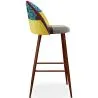 Patchwork Upholstered Stool - Scandinavian Style  - Ray image 7