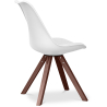 Buy Dining Chair - Scandinavian Style - Denisse White 59954 in the United Kingdom