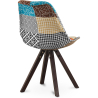 Buy Dining Chair - Upholstered in Patchwork - Patty Multicolour 59955 in the United Kingdom