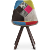 Buy Dining Chair - Upholstered in Patchwork - Simona Multicolour 59956 - in the UK