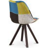 Buy Dining Chair - Upholstered in Patchwork - Simona Multicolour 59956 in the United Kingdom