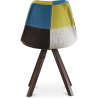 Buy Dining Chair - Upholstered in Patchwork - Simona Multicolour 59956 home delivery