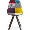 Buy Dining Chair - Upholstered in Patchwork - Ray Multicolour 59957 - in the UK
