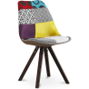 Buy Dining Chair - Upholstered in Patchwork - Ray Multicolour 59957 - prices