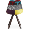 Buy Dining Chair - Upholstered in Patchwork - Ray Multicolour 59957 home delivery