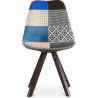 Buy Dining Chair - Upholstered in Patchwork - Pixi  Multicolour 59958 - in the UK