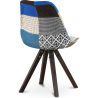 Buy Dining Chair - Upholstered in Patchwork - Pixi  Multicolour 59958 in the United Kingdom