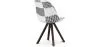 Dining Chair - Upholstered in Patchwork - Black and White - Denisse image 7