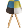Buy Dining Chair - Upholstered in Patchwork - Simona Multicolour 59961 home delivery