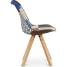 Buy Dining Chair - Upholstered in Patchwork - Pixi  Multicolour 59963 at Privatefloor