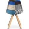 Buy Dining Chair - Upholstered in Patchwork - Pixi  Multicolour 59963 home delivery
