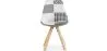 Dining Chair - Upholstered in Black and White Patchwork - Denisse image 7