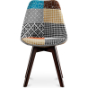 Buy Dining Chair - Upholstered in Patchwork - Patty  Multicolour 59965 - in the UK