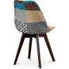 Buy Dining Chair - Upholstered in Patchwork - Patty  Multicolour 59965 in the United Kingdom