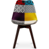 Buy Dining Chair - Upholstered in Patchwork - Ray Multicolour 59967 - in the UK