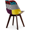 Buy Dining Chair - Upholstered in Patchwork - Ray Multicolour 59967 in the United Kingdom