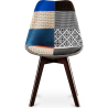 Buy Dining Chair - Upholstered in Patchwork - Pixi Multicolour 59968 - in the UK
