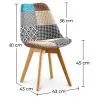 Dining Chair - Upholstered in Patchwork - Patty image 7