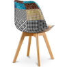 Buy Dining Chair - Upholstered in Patchwork - Patty Multicolour 59970 in the United Kingdom