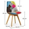 Dining Chair - Upholstered in Patchwork - Simona image 7