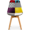 Buy Dining Chair - Upholstered in Patchwork - Ray Multicolour 59972 - in the UK