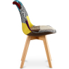 Buy Dining Chair - Upholstered in Patchwork - Ray Multicolour 59972 at Privatefloor