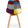 Buy Dining Chair - Upholstered in Patchwork - Ray Multicolour 59972 home delivery