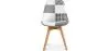 Dining Chair - Black and White Patchwork Upholstery - New Edition - Sam image 7