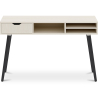 Buy Wooden Desk with Drawer - Scandinavian Design - Beckett Natural wood 59984 - in the UK