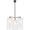 Buy Industrial Style Ceiling Lamp Glass and Metal - Reg Bronze 59988 - in the UK