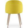 Dining Chair - Velvet Upholstered - Scandinavian Style - Evelyne image 7