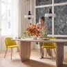 Dining Chair - Velvet Upholstered - Scandinavian Style - Evelyne image 7