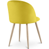 Buy Dining Chair - Velvet Upholstered - Scandinavian Style - Evelyne Yellow 59990 home delivery