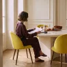 Dining Chair - Upholstered in Velvet - Scandinavian Design - Evelyne image 7