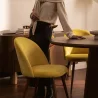 Dining Chair - Upholstered in Velvet - Scandinavian Design - Evelyne image 7