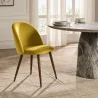 Dining Chair - Upholstered in Velvet - Scandinavian Design - Evelyne image 7