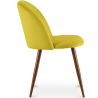Buy Dining Chair - Upholstered in Velvet - Scandinavian Design - Evelyne Yellow 59991 at Privatefloor