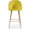 Velvet Upholstered Stool - Scandinavian Design - Evelyne image 7