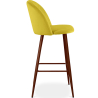 Buy Velvet Upholstered Stool - Scandinavian Design - Evelyne Yellow 59993 at Privatefloor