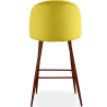 Buy Velvet Upholstered Stool - Scandinavian Design - Evelyne Yellow 59993 in the United Kingdom