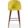 Velvet Upholstered Stool - Scandinavian Design - Evelyne image 7