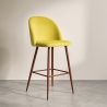 Velvet Upholstered Stool - Scandinavian Design - Evelyne image 7